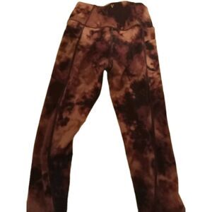 Victoria's Secret Legging Size Small  Tie Dye  Yoga Pants Logo Pockets